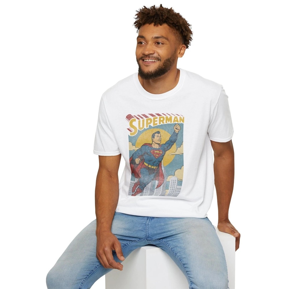 Superman T-Shirt - Retro Comic Style Tee